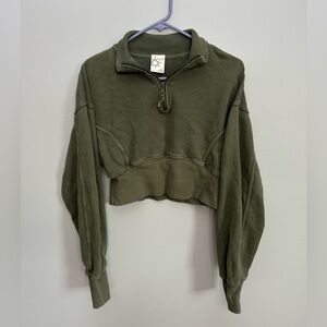 Aerie Quarter Zip Cropped